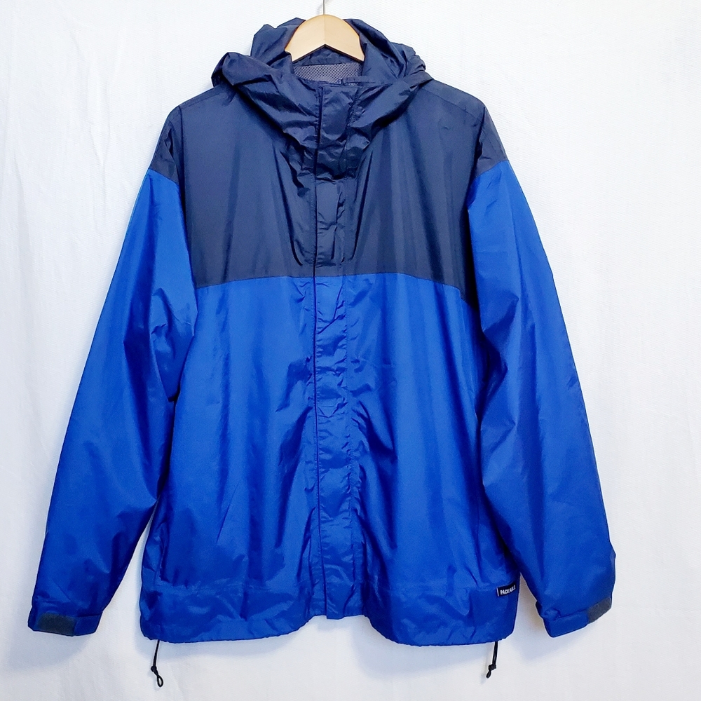 Cabela’s Wind and Water Resistant Packable Jacket Blue Mens XL